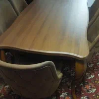 میز نهارخوری 6 نفره چوبی|میز و صندلی غذاخوری|بوکان, |دیوار