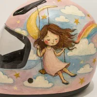 نقاشی روی کلاه کاسکت بانوان|خدمات پیشه و مهارت|تهران, ارامنه|دیوار