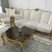 مبل استیل ورق طلا هفت نفره
