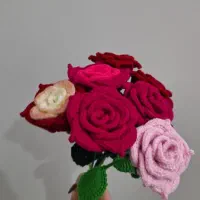 گل های بافتنی|گل مصنوعی|بجنورد, |دیوار