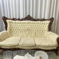 مبل استیل ۹ نفره به همراه میز ناهارخوری ۸ نفره|مبلمان خانگی و میز عسلی|مشهد, تربیت (صدف)|دیوار