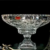 کریستال بوهمیا ظرف میوه شیرینی شکلات جاکاردی