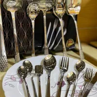 سرویس قاشق و چنگال دهنه اروپایی 144پارچه یونیک نو