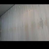 یک عدد پرده تور سفید بریلنت ترک گلدوزی برجسته|پرده، رانر، رومیزی|تهران, تهرانپارس غربی|دیوار
