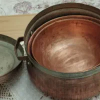 دیگچه و کاسه مسی