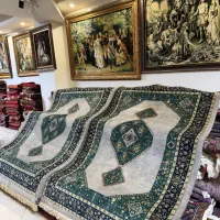 جفت قالیچه قشقایی ریزبافت