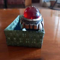 انگشتر یاقوت درشت با رکاب نقره سنگین نو|جواهرات|خمینی‌شهر, |دیوار