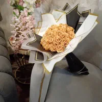 گل و دسته گل رز ، روبانی ، هدیه ای ماندگار|گل مصنوعی|کرمان, |دیوار