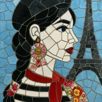 اموزش و ساخت هنر کاشی شکسته معرق کاشی موزائیک