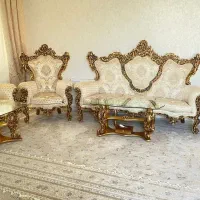 مبل سلطنتی ۱۰نفره سالم بدون عیب درحد نوبا جلو مبلی|مبلمان خانگی و میز عسلی|بوکان, |دیوار