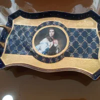 سینی ورسای طلاکوب سورمه ای