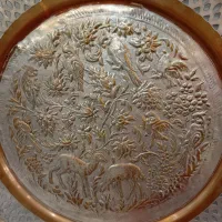 سینی قلم کار اصفهان مسی|کلکسیون اشیاء عتیقه|تهران, امین حضور|دیوار