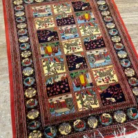 قالیچه دستباف طرح درختی نو آکبند