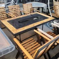 میز آتشدان و آتشدان حرارت دار مدل دریب naqp828