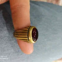 انگشتر برنجی عقیق یمنی|جواهرات|ارومیه, |دیوار