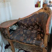 میز تلفن چوب گردو