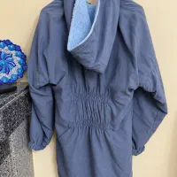 کاپشن کلاه‌دار داخل پشمی زنانه گرم و سالم