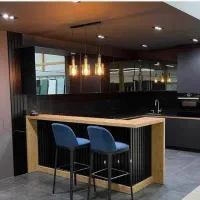 نصاب کابینت ام دی اف تعمیرات mdf دکور مغازه