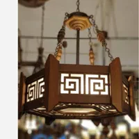 لوستر چوبی ۳شاخه