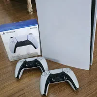 ps5 اروپا دو دسته به همراه تلوزیون دوو 50|کنسول، بازی ویدئویی و آنلاین|تهران, علم و صنعت|دیوار
