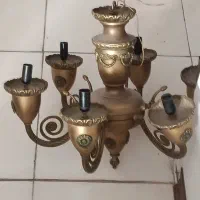 لوستر برنز قدیمی عالی۶شاخه