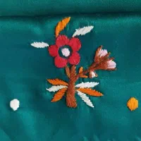 گلدوزی.پارچه.اطلس