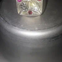 یک عدد انگشتر نقره موزانایت