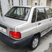 پراید نقره ای مدل ۸۹ یک لکه رنگ شاسی سالم