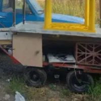 ارابه چهارچرخی میوه فروشی لاستیک بادی