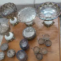 سرویس پذیرایی سنگی با پایه برنجی