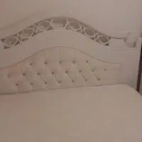 تختخواب دونفره سفید عرض ۱۶۰(درحدنو)