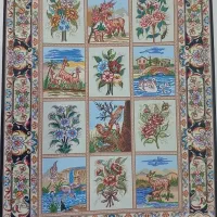 فرش گلستان نیمه کاره