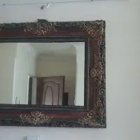 آینه قاب دار قهوه ای ،طلایی و آینه قدی بدون قاب