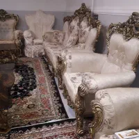 مبل سلطنتی ۷ نفره و غذا خوری چهار نفره ۲۵ میلیون|مبلمان خانگی و میز عسلی|خرمآباد, |دیوار