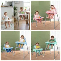 صندلی غذای کودک پلاستیکی با تشک و ۲ تنظیم ارتفاع