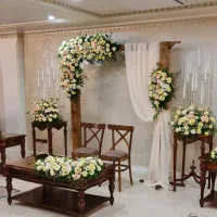 گل آرایی بله برون و سفره عقد.