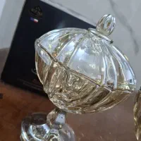 دو عدد کریستال پایه دار لهستان|ظروف سرو و پذیرایی|قم, شهرک قدس|دیوار