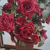 گل رز  و گلدان نو|گل مصنوعی|اراک, |دیوار