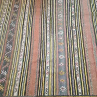 گلیم دست باف قدیمی|گلیم، جاجیم، گبه|کرمان, |دیوار