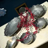 دیس شیرینی خوری کریستال قدیمی چینی میوه خوری|کلکسیون اشیاء عتیقه|مشهد, کوه سنگی|دیوار