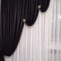 دوجفت شال پرده سالم