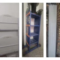 کرکره .نردبان تا شو. تخت دوطبقه.میز کار