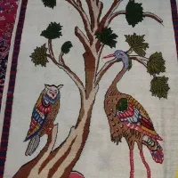 قالی و تابلو فرش دست بافت قدیمی|فرش|رودهن, |دیوار