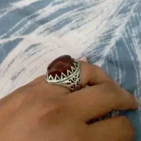 انگشتر عقیق نقره