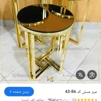 ۳تا عسلی استیل ۱ساعت و ۲تاشمدان نوعکس اخرزد.۱۵تومن|مبلمان خانگی و میز عسلی|گرگان, |دیوار
