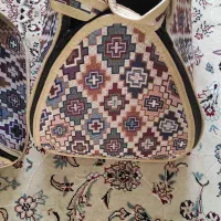 ست کیف و کاور قابلمه هرمی طرح سنتی و جاجیم