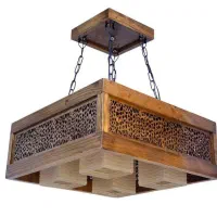 لوستر چوبی طرح نیکا