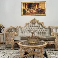 مبل خرچنگی چوب راش پر کار