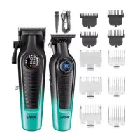 ست دوقلو ماشین اصلاح ریش تراش صفرزن سالنی vgr