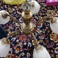 فوری لوستر برنجی درحد نو